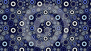 Navy Blue Circle Pattern Vector