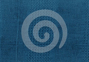 Navy blue kitchen towel texture.