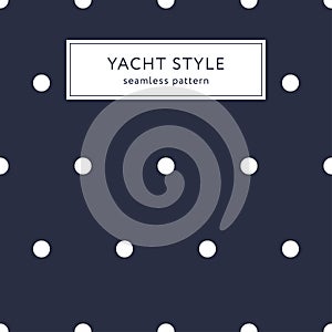 Navy blue polka dot pattern