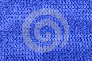 Navy blue towel background texture.