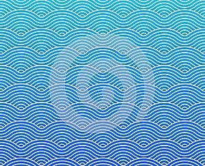 Navy blue vector curvy waves pattern