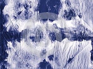 Navy Blue Vintage Tie Dye Effect. Grungy Color Background.