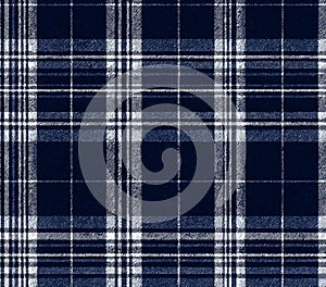 Navy Blue and White Abstract Plaid Pattern Seamless Texture for Design Projects
