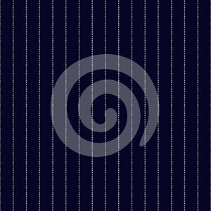 Navy Blue and White Pinstripes Seamless Pattern