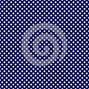 Navy Blue and White Small Polka Dots Pattern Repeat Background