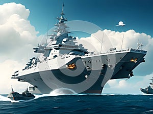 Navy of the Future: Impressive Warships in Futuristic Battlescapes
