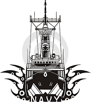 NAVY Military Design - Vector illustration.