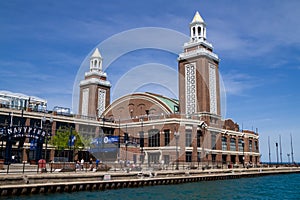 Navy Pier Beer Garden and Grand Ballroom in downtown lakefront Chicago