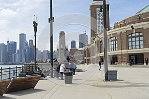 Navy Pier on sunny day in Chicago,Illinois,USA