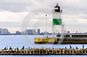 Navy Pier Watch Tower along side Lake Michigan