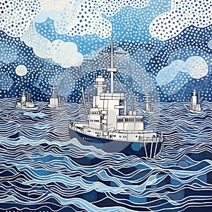 Navy Pointillism A Social Studies Research Paper
