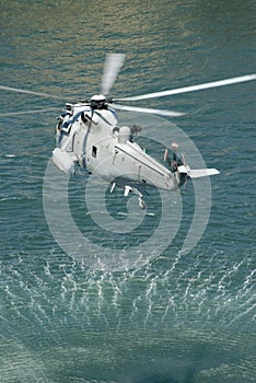 Navy sea king helicopter