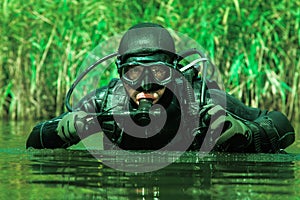 Navy SEAL frogman photo