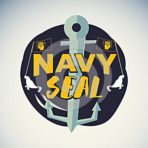 Navy seal logo or badge symbol photo