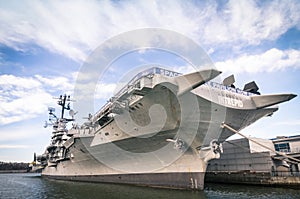 Navy ship USS Intrepid in New York