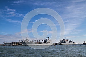 Navy Ships in Port