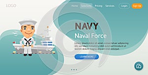 Navy Website Template