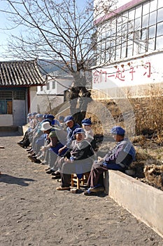 Naxi women in Yunnan province, China