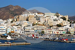 Naxos harbor, Greece photo