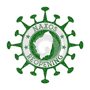 Naxos Reopening Stamp.