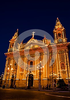 Naxxar Parish Church in festive mood