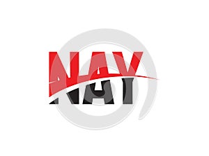 NAY Letter Initial Logo Design Vector Illustration photo