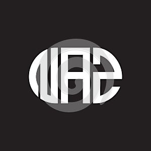 NAZ letter logo design on black background. NAZ creative initials letter logo concept. NAZ letter design