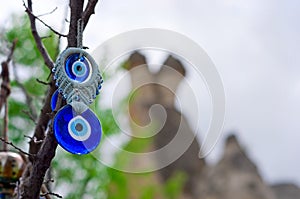 A nazar, charms to ward off the evil eye , in Cappadocia, Turkey