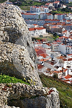 Nazare city view from the Sitio  upper town