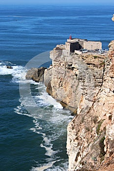Nazare Fort of SÃÂ£o Miguel Arcanjo, Portugal photo