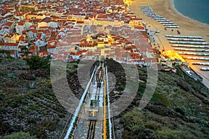 Nazare Portugal Funicolar photo