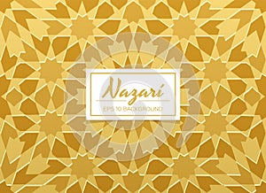 Nazari style pattern decorative background photo