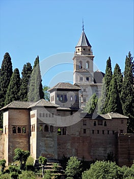 Nazaries palaces-Alhambra-GRANADA-Andalusia-Spain -EUROPE