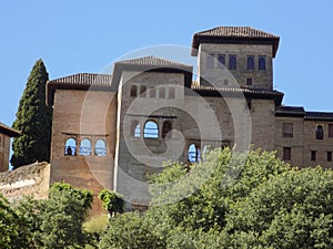 Nazaries palaces-Alhambra-Granada-Andalusia photo