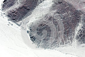 Nazca lines from the aircraft