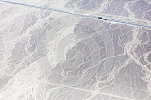 Nazca lines from the aircraft