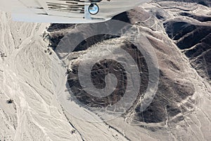 Nazca lines from the aircraft - astronaut
