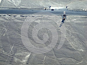 The Nazca lines in Peru, South America