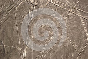 Nazca lines in Peruvian desert