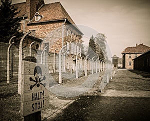 Nazi concentration camp Auschwitz I, Poland