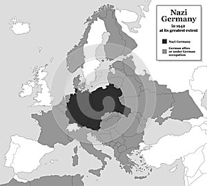 Nazi Germany WWII Greatest Extent