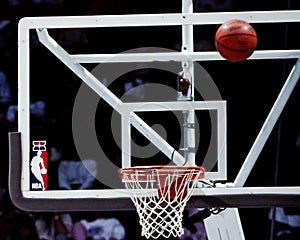 NBA Glass backboard.