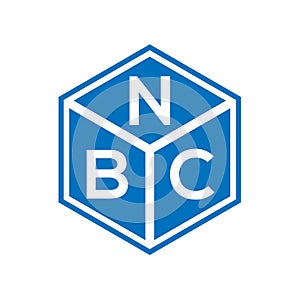 NBC letter logo design on black background. NBC creative initials letter logo concept. NBC letter design.NBC letter logo design on
