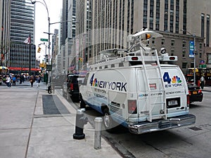 NBC 4 New York, Broadcast News Van, NYC, USA