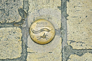 Emblem of the city of Orleans France photo