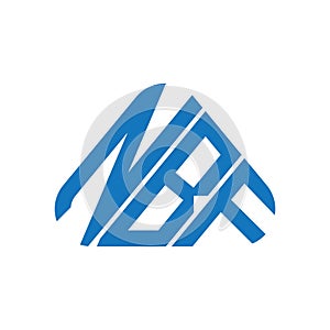 NBF letter logo creative design with vector graphic, NBF