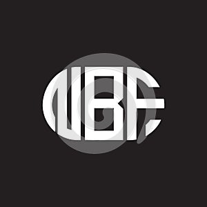 NBF letter logo design on black background. NBF creative initials letter logo concept. NBF letter design