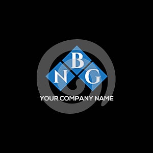 NBG letter logo design on BLACK background. NBG creative initials letter logo concept. NBG letter design