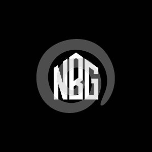 NBG letter logo design on BLACK background. NBG creative initials letter logo concept. NBG letter design.NBG letter logo design on