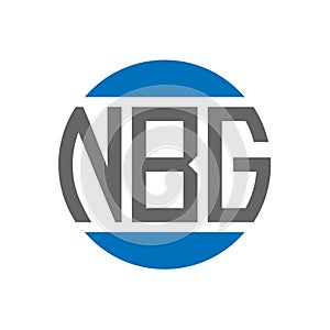 NBG letter logo design on white background. NBG creative initials circle logo concept. NBG letter design